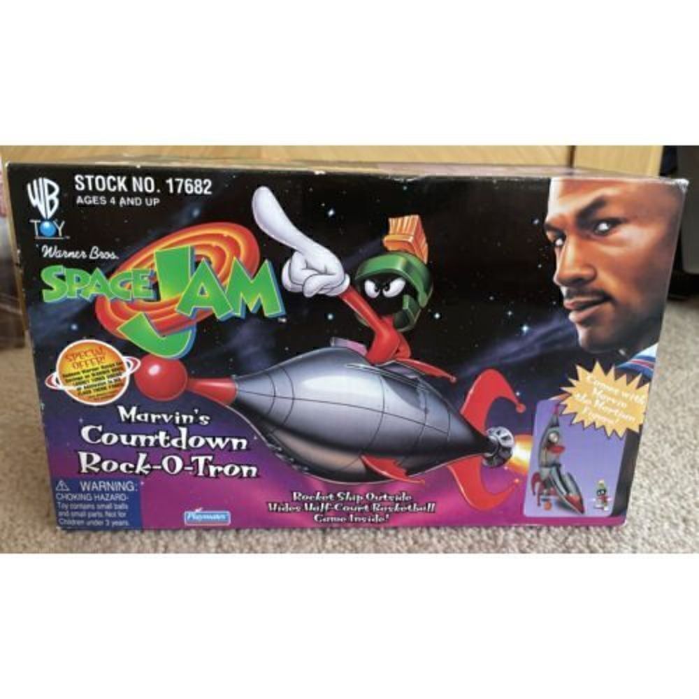 1996 PLAYMATES SPACE JAM - MARVIN’S COUNTDOWN ROCK-O-TRON PLAYSET - NEW In Box